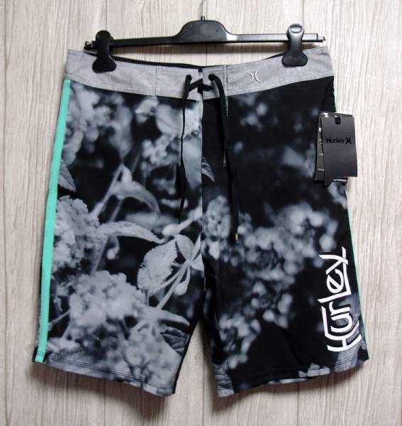 新品 Hurley ハーレー◆PHANTOM ORIGINAL 3 サーフパンツ 32◆ボードショーツ ボタニカル柄 ファントム