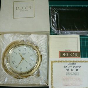 DECOR 掛時計 注文 AS860G シルバーゴールド 振り子時計 HINOKI