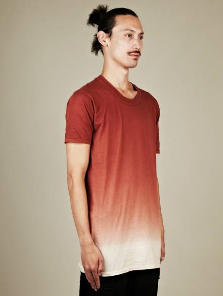 【送料無料】国内正規品 SILENT DAMIR DOMA サイレント ダミール ドーマ（ドマ）ロング丈が絶妙 Tシャツ（カットソー）ボルドー M USED