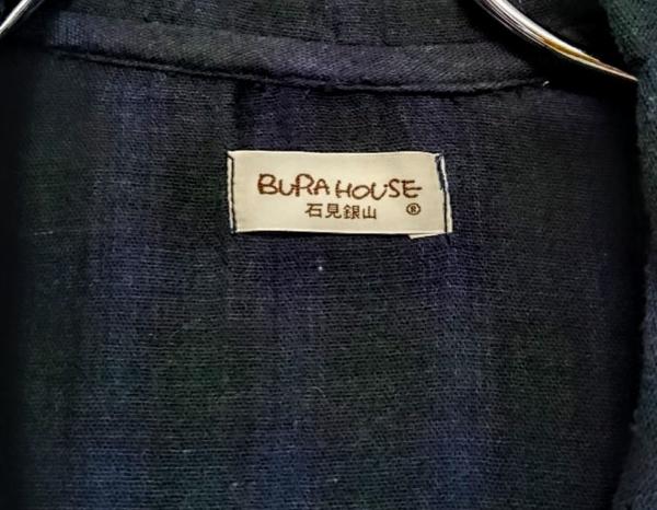 BURA HOUSE チェック ロングワンピース グンゲンドウ 石見銀山 群言堂