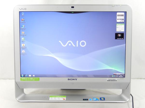 1000円～SONY VAIO VGC-JS74FB/Core2Duo2.8GHz/4GB/1TB/Blu-ray/20.1インチ/Win7HP/地デジ