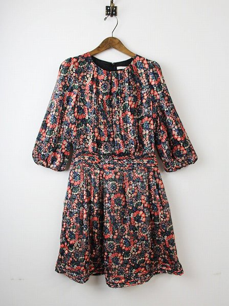 CACHAREL キャシャレル フラワープリント ワンピース 34*チュニック【2400010381973】