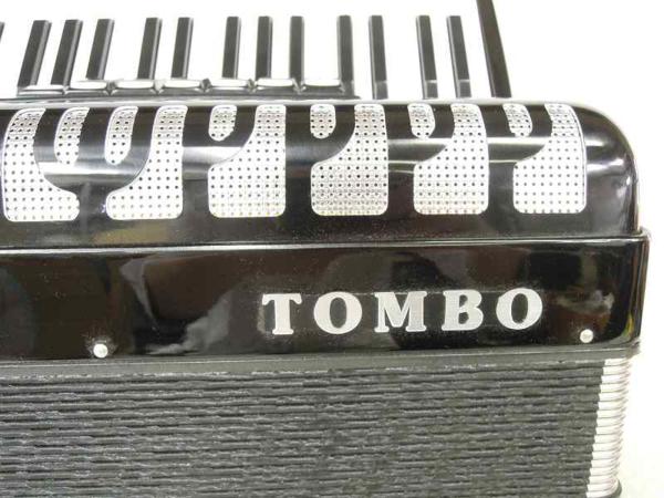 ○中古 TOMBO トンボ J80 34鍵 80ベース 独奏アコーディオン ハード