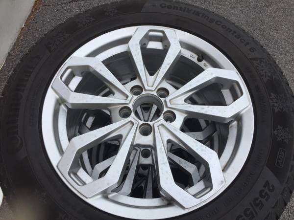 2014年製 255/55R18 コンチネンタル スタッドレスセット バリ山 ベンツ 