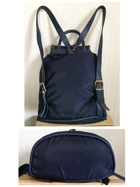 セリーヌ　紺色ナイロン　リュック セリーヌ紺色ナイロンリュック