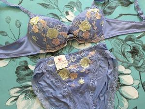 PARFAGE リボンブラショーツセット ココランジェ スパークルリボン ブラジャー フレア ショーツ セット