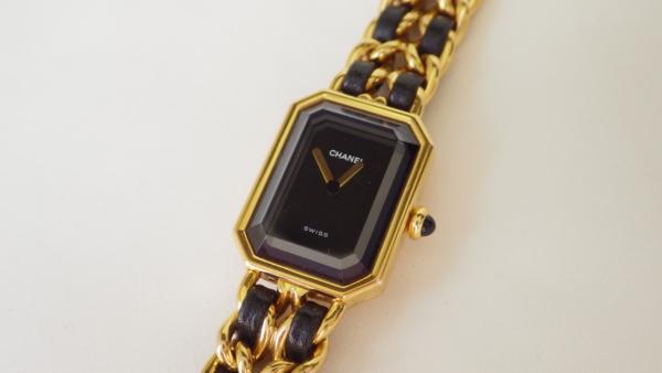 1円～ シャネル美品プルミエール レディース時計 腕周り18.5cm