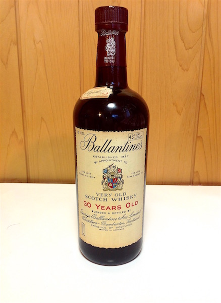 Ballantine's 30年　青赤紋章　特級オールドボトル Ballantine's バランタイン30年 ベリーオールド 青赤紋章 70年代流通品