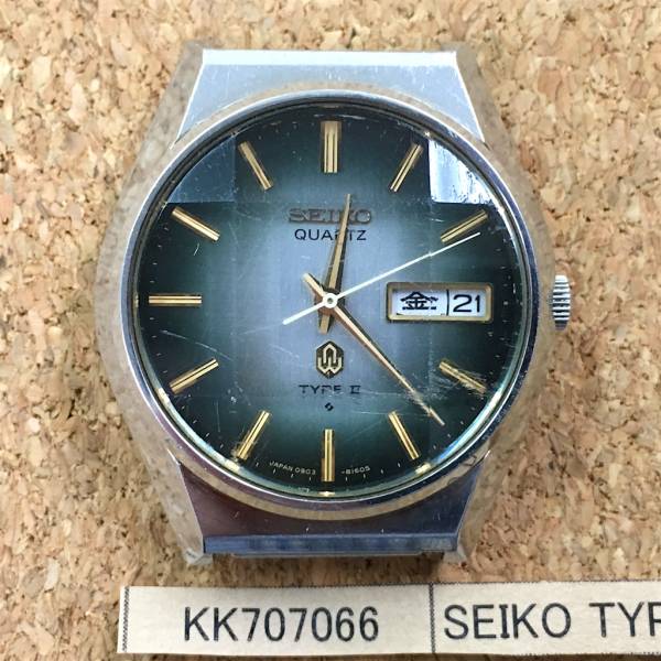 希少1970年代SEIKO セイコー TYPEⅡ タイプ2 電池交換済み ジャンク