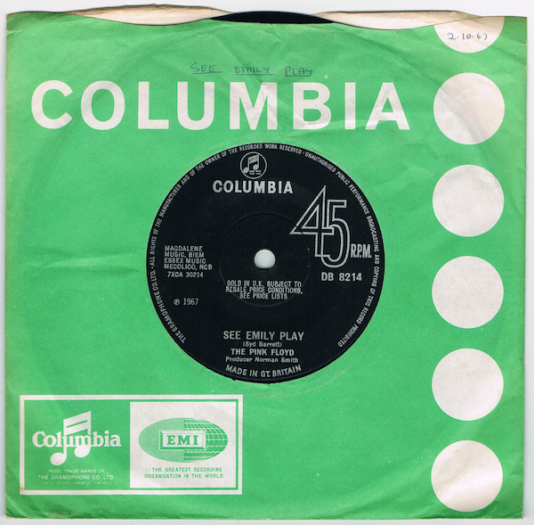 See Emily Play Pink Floyd The – eBay sale for ⁄ Vinyl Floyd: UK