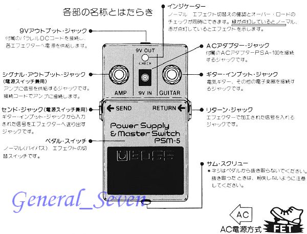□□日本製 BOSS PSM-5 多機能パワーサプライ＆マスタースイッチ□□