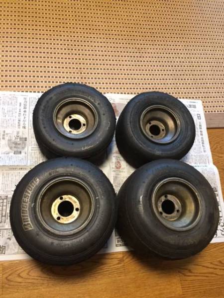 レーシングカート 中古OTK純正MXQホイール 130/210 フルセット マグ