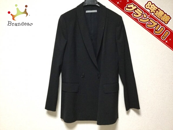 セオリーリュクス theory luxe ジャケット サイズ40 M 黒 レディース ダブル