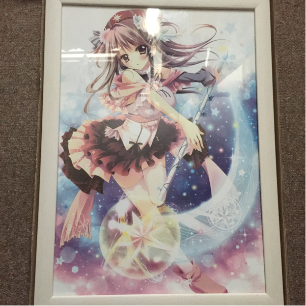 アート用品 和泉つばす直筆サイン入り高精細複製原画 Piece of jade 藍歌