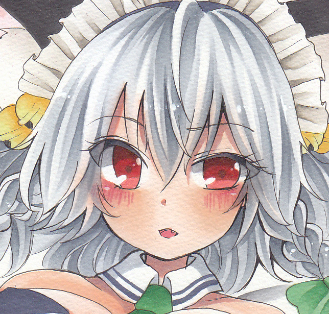 同人手描きイラスト 東方Project/十六夜咲夜/猫耳/A4の入札履歴 - 入札