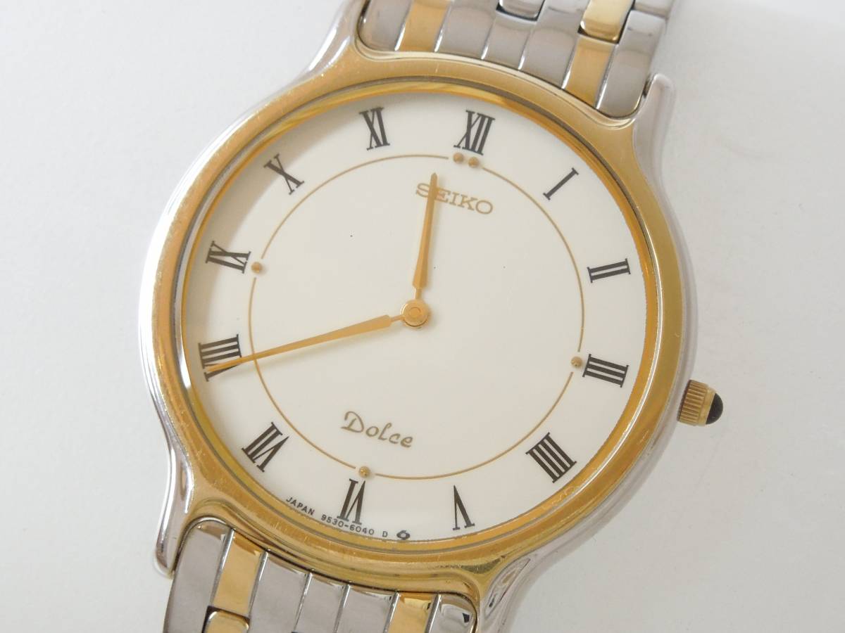 Seikoセイコー Dolceドルチェ 9530 6040 ローマ字文字盤 ラウンドケース 腕時計 N ドルチェ 売買されたオークション情報 Yahooの商品情報をアーカイブ公開 オークファン Aucfan Com