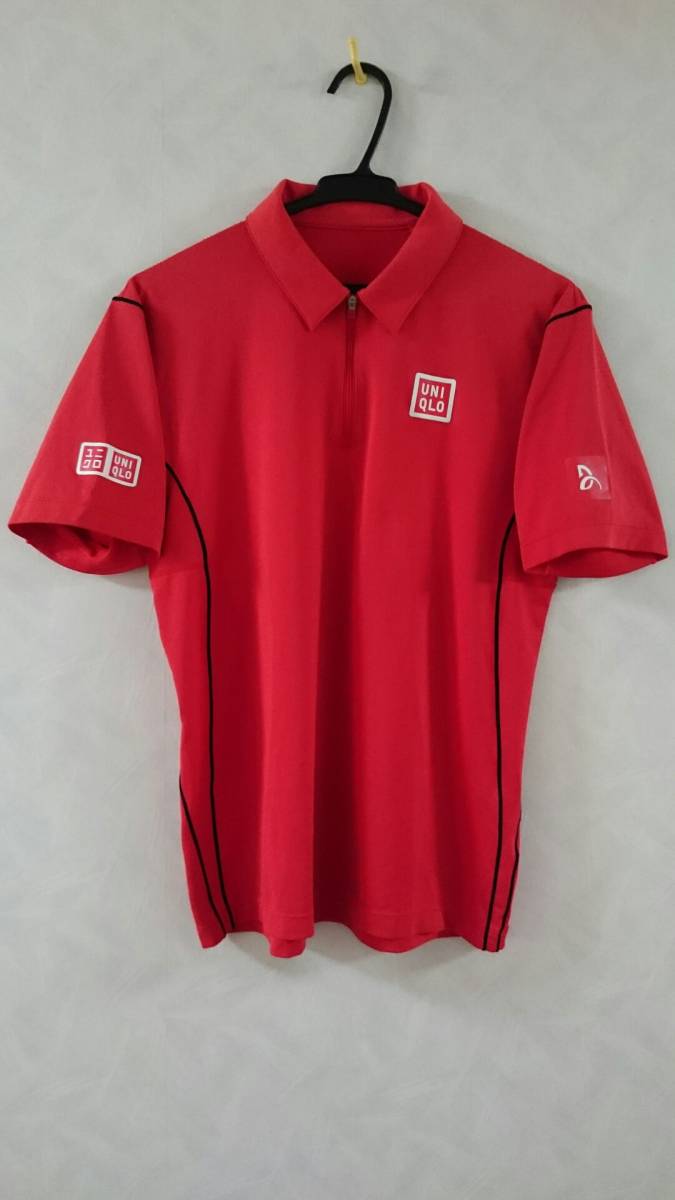 美品 UNIQLO ポロシャツ ジョコビッチモデル サイズM ユニクロ Djokovic 全米オープン テニス