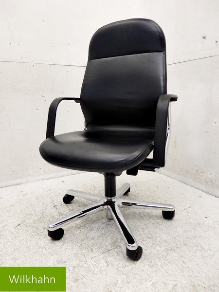 □L642□美品□ドイツ□Wilkhahn/ウィルクハーン□総革□FS-Line