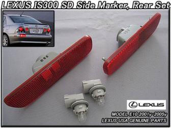 アルテッツァ/LEXUS/レクサスIS300純正USサイドマーカーAssyリア左右レッド赤色レンズ/USDM北米仕様ALTEZZA アルテッツァ&frasl;LEXUS&frasl;レクサスIS300純正USフロントグリルSport-Design