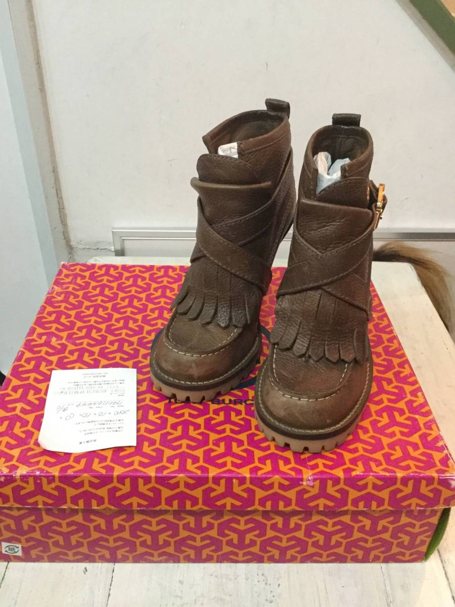 低価，新作 w0021 トリーバーチ TORY BURCH ショートブーツ ヒール ブーティー パンプス 6(靴)｜売買されたオークション情報、yahooの商品情報をアーカイブ公開 - オークファン 靴