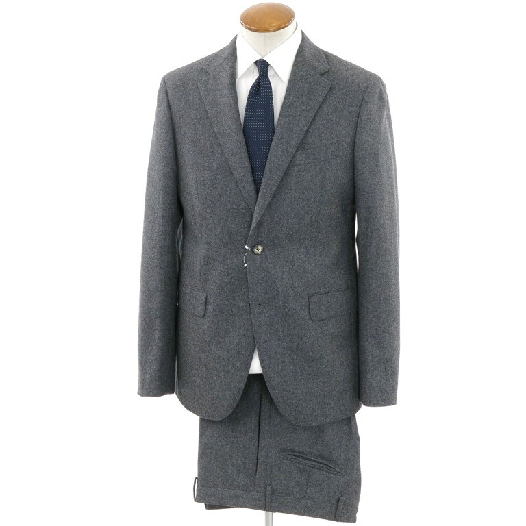 新品 ボリオリ BOGLIOLI SFORZA ウール 2つボタンスーツ 48 メランジ