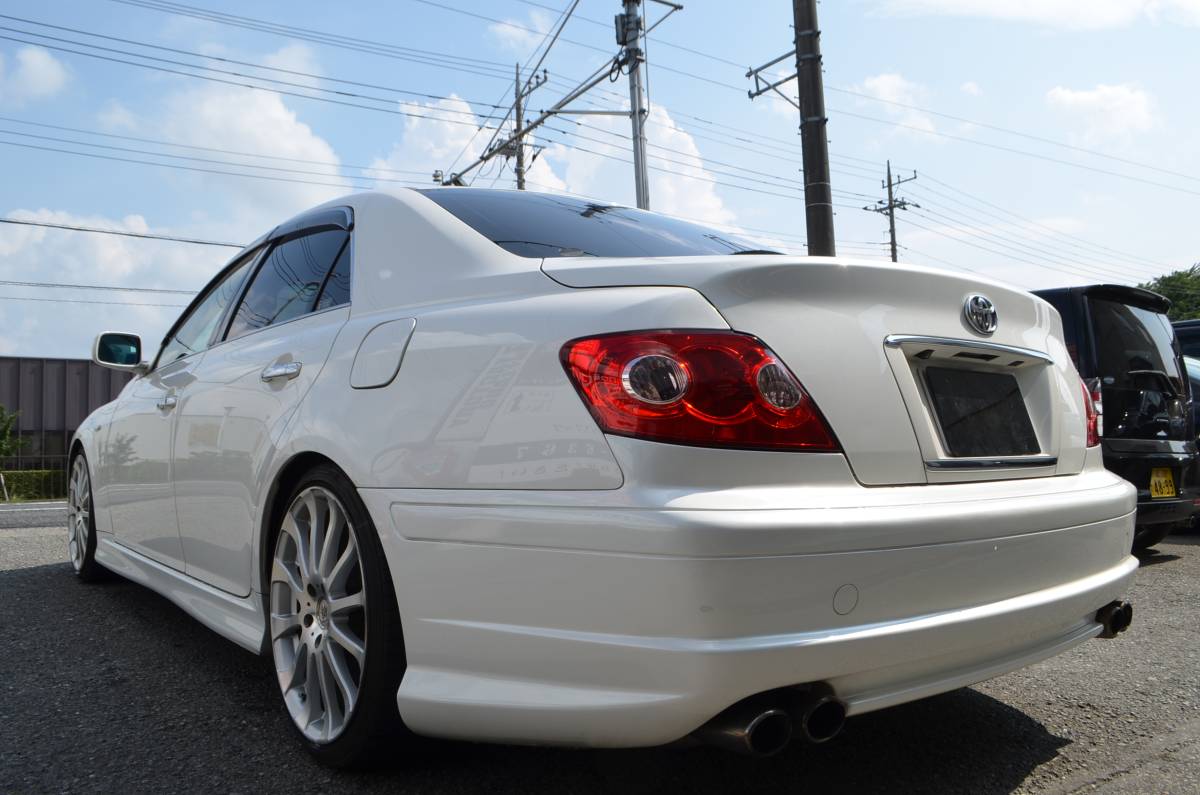 ☆120系　マークＸ　人気のパール　ナビ　バックカメラ　ＥＴＣ　エアロ　ローダウン☆