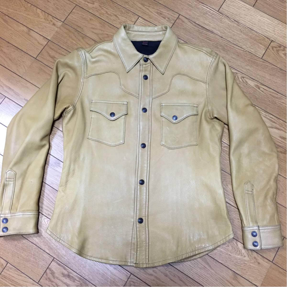 フラットヘッド ディアスキンシャツジャケット flathead検索フリーホイーラーズ マッコイ レッドムーン 鹿革 ラングリッツ ウエストライド