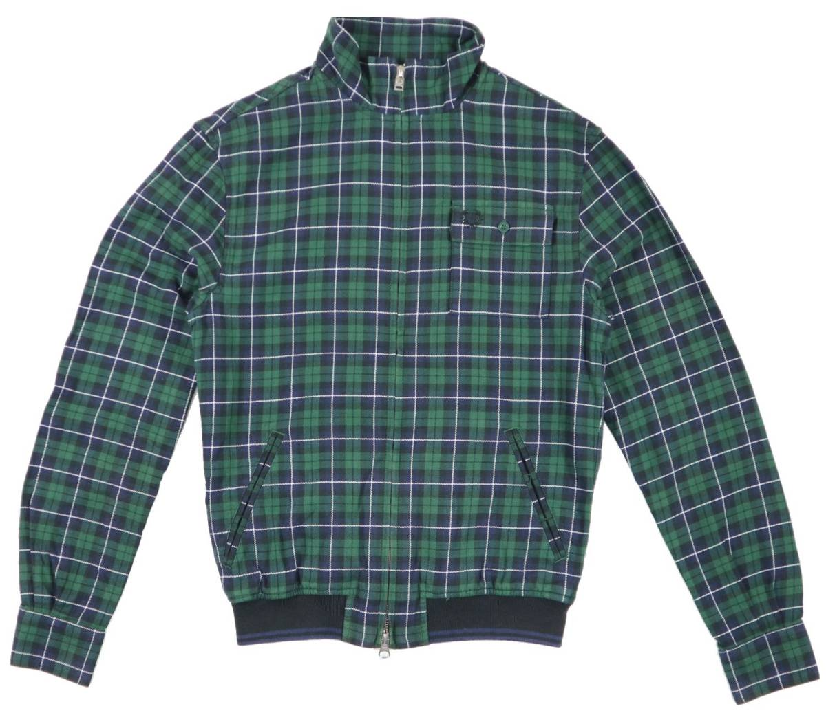 美品★フレッドペリー　ブラックウォッチ・チェック　ジップジャケット/XS