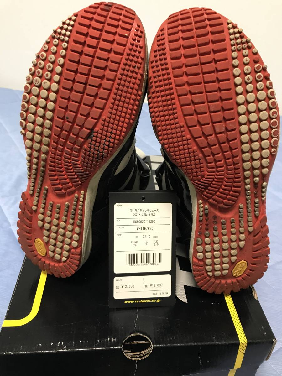 ★RSタイチ　RSS002　ライディングシュ－ズ W/B　25.0CM　中古品★