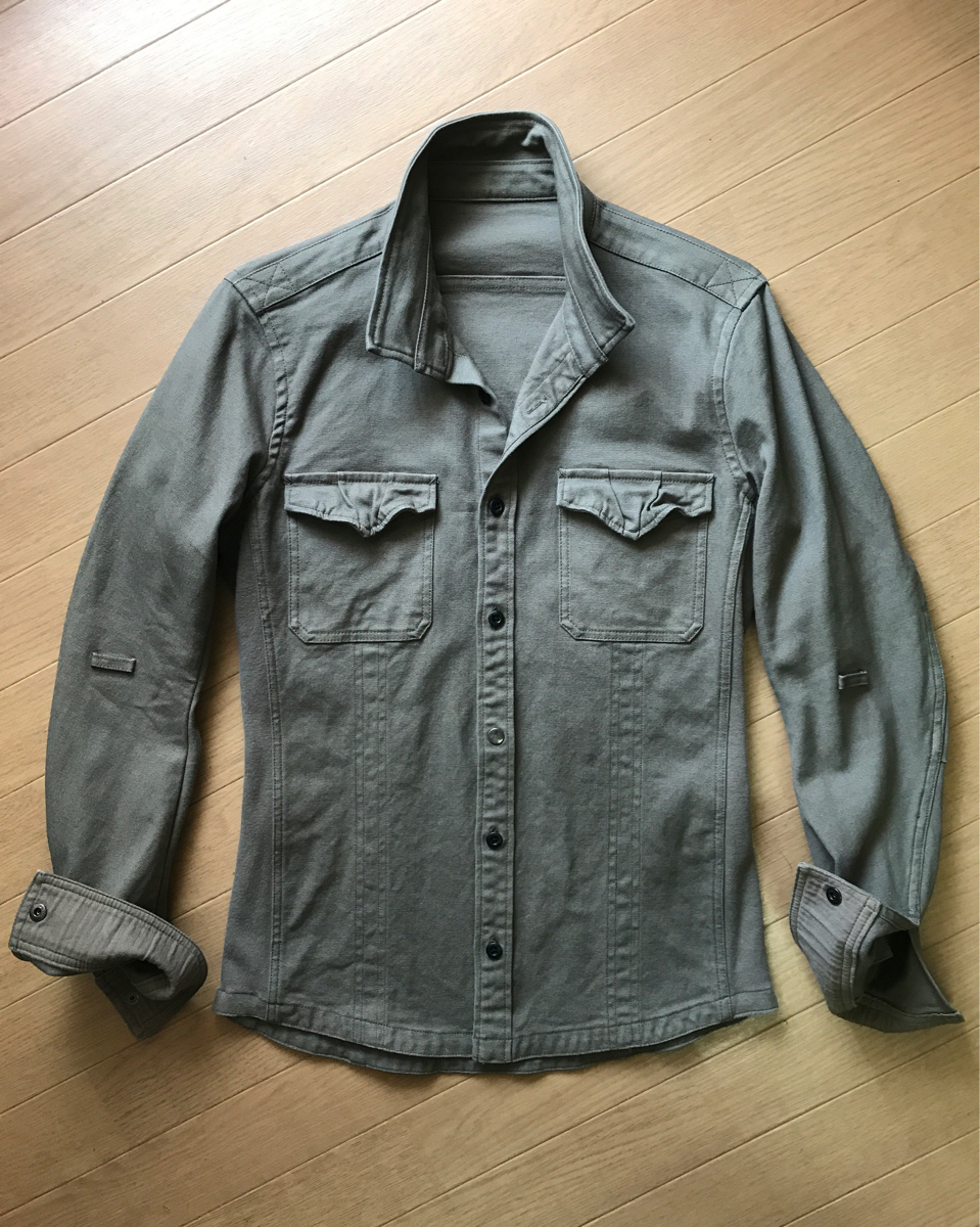 メンズ junhashimoto レザーサファリジャケット