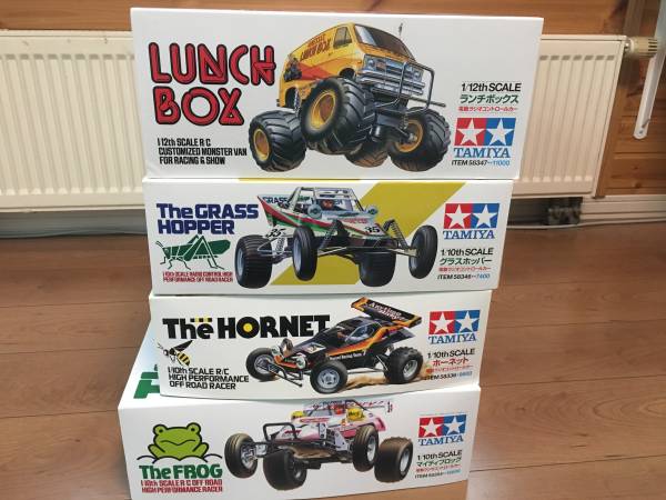 ラスト1セット！ タミヤ マイティフロッグ ランチボックス ホーネット グラスホッパー 新品未組立キット バギー 4台まとめて