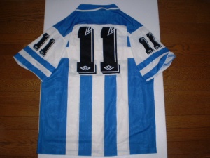 元ブラジル代表　ベベット　１９９５年　ラ・コルーニャ　バレンシア戦　実使用　ホーム　ユニフォーム