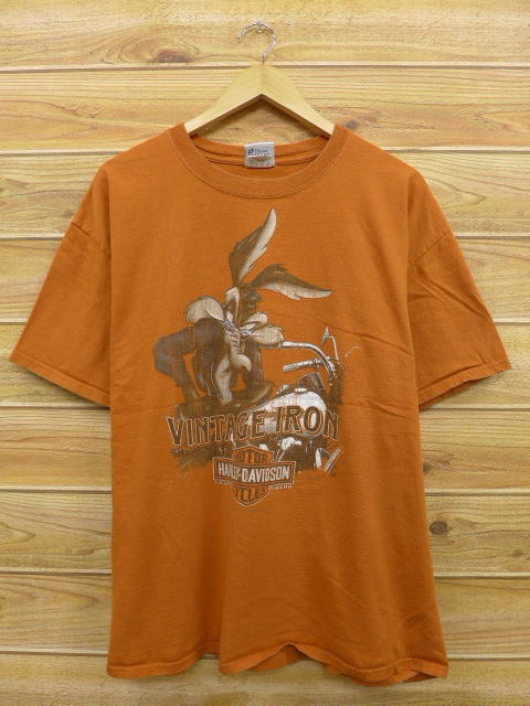 XL☆古着 ハーレーダビッドソン Tシャツ ルーニーテューンズ ワイリー