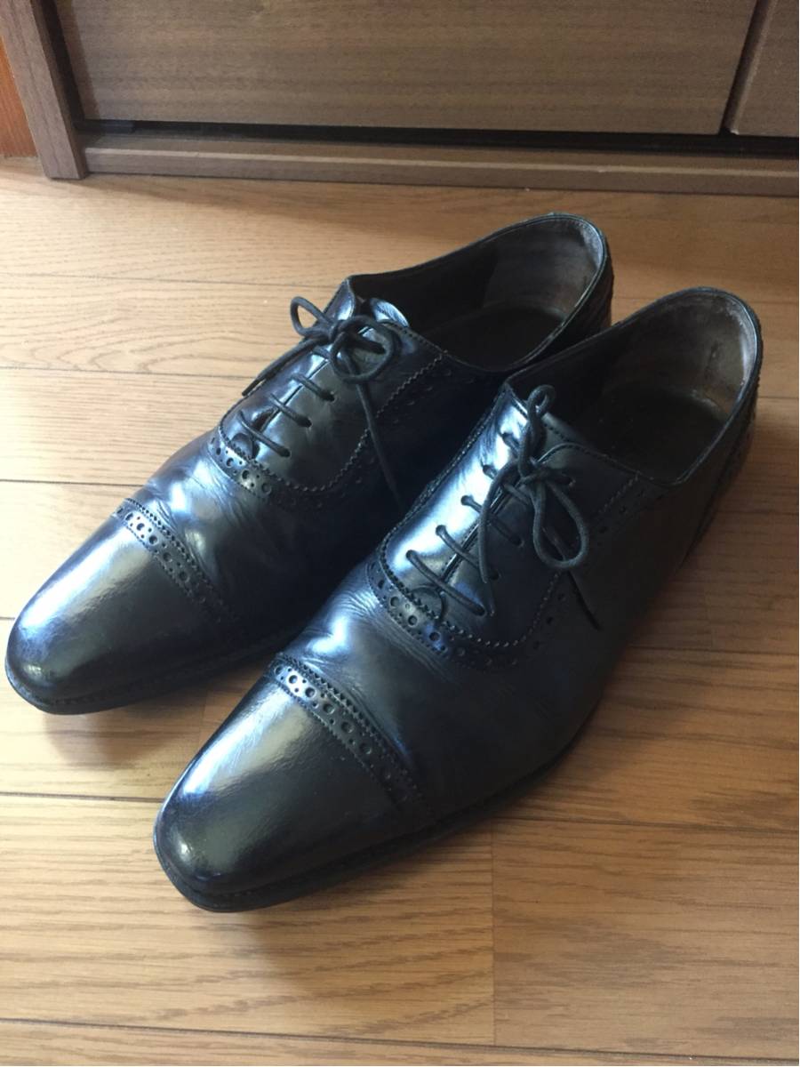 リーガル最高級ライン インペリアルグレード REGAL IMPERIAL GRADE 黒 27.0cm EE ブラック 本革靴 メダリオンストレートチップ