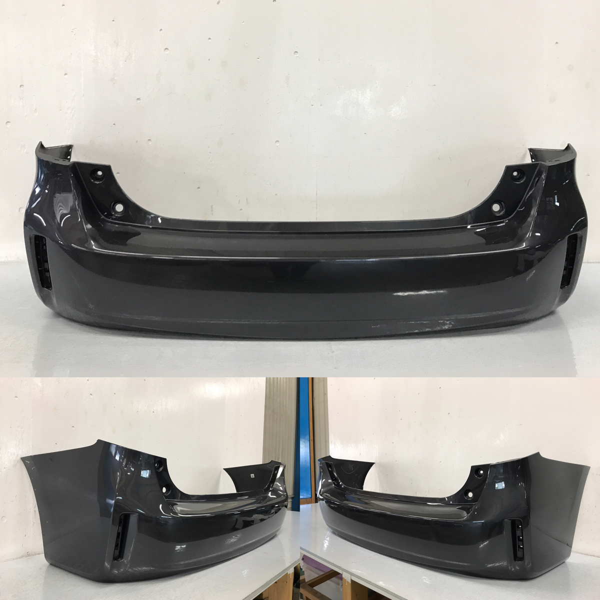 プリウスα ZVW40W 純正 リアバンパー 52159-47070 グレー 1G3 凹なし S19