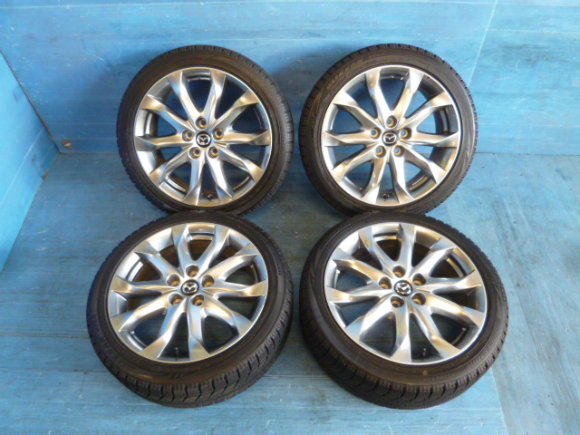 送料半額】 マツダ アクセラ純正ハイグロス18インチホイール 7J +50 5H