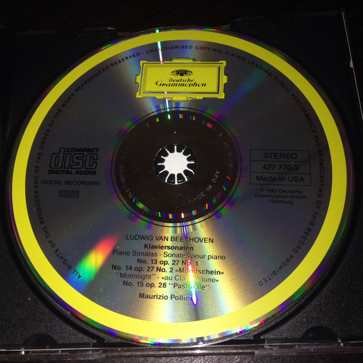 マウリツィオ・ポリーニ Maurizio Pollini 直筆サイン入りCD 輸入盤