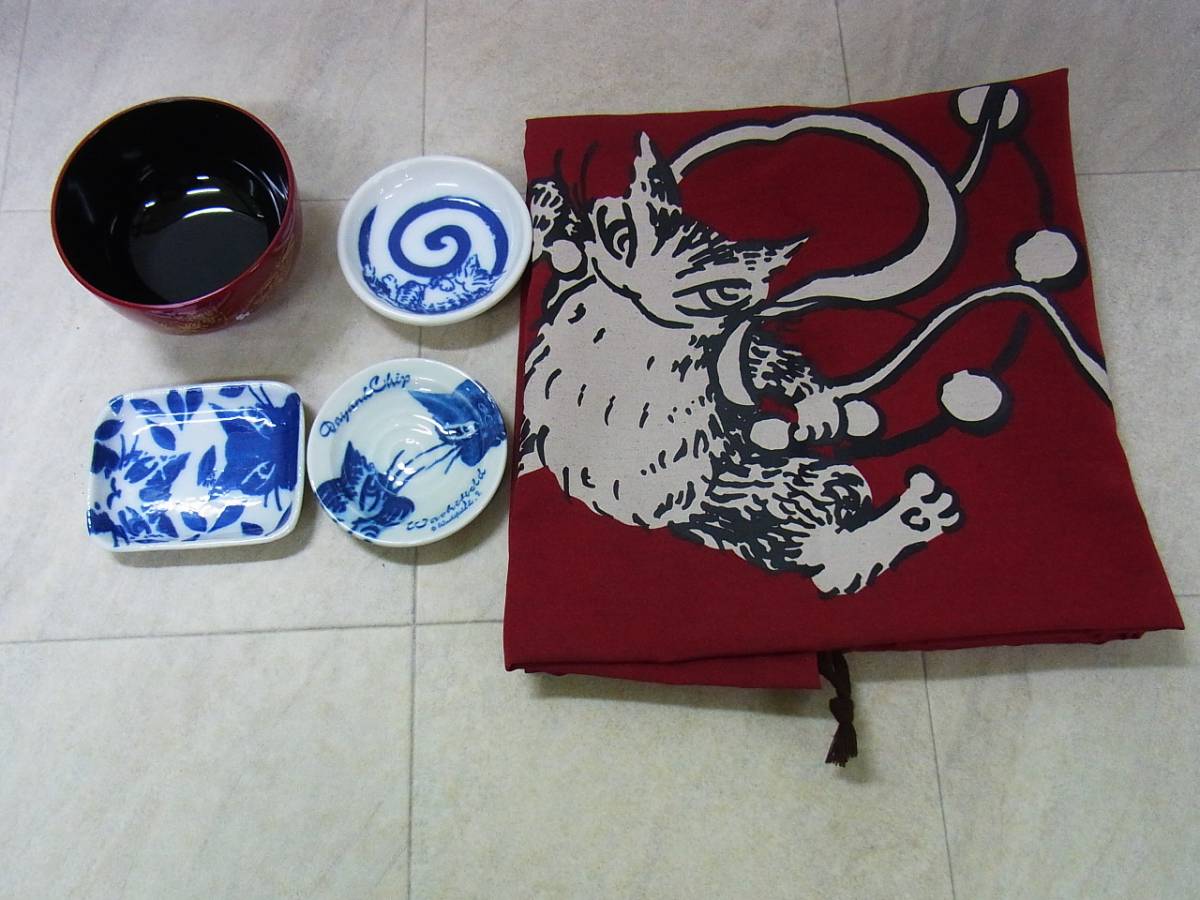 ▽わちふぃーるど ダヤン 春の宵塗り汁わん等 5点set/A4188/1