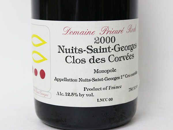 1円～◆プリューレ・ロック ニュイ・サン・ジョルジュ1er クロ・デ・コルヴェ 2000年 内容量:750ml アルコール度数:12.5% A