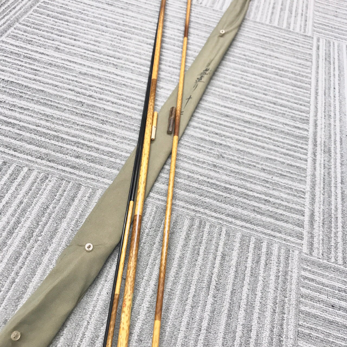 へらぶな竿 飛造り 12尺 ☆シマノ SHIMANO 朱紋峰 飛造り 12尺 十二 竿 袋付き ヘラブナ竿 へら
