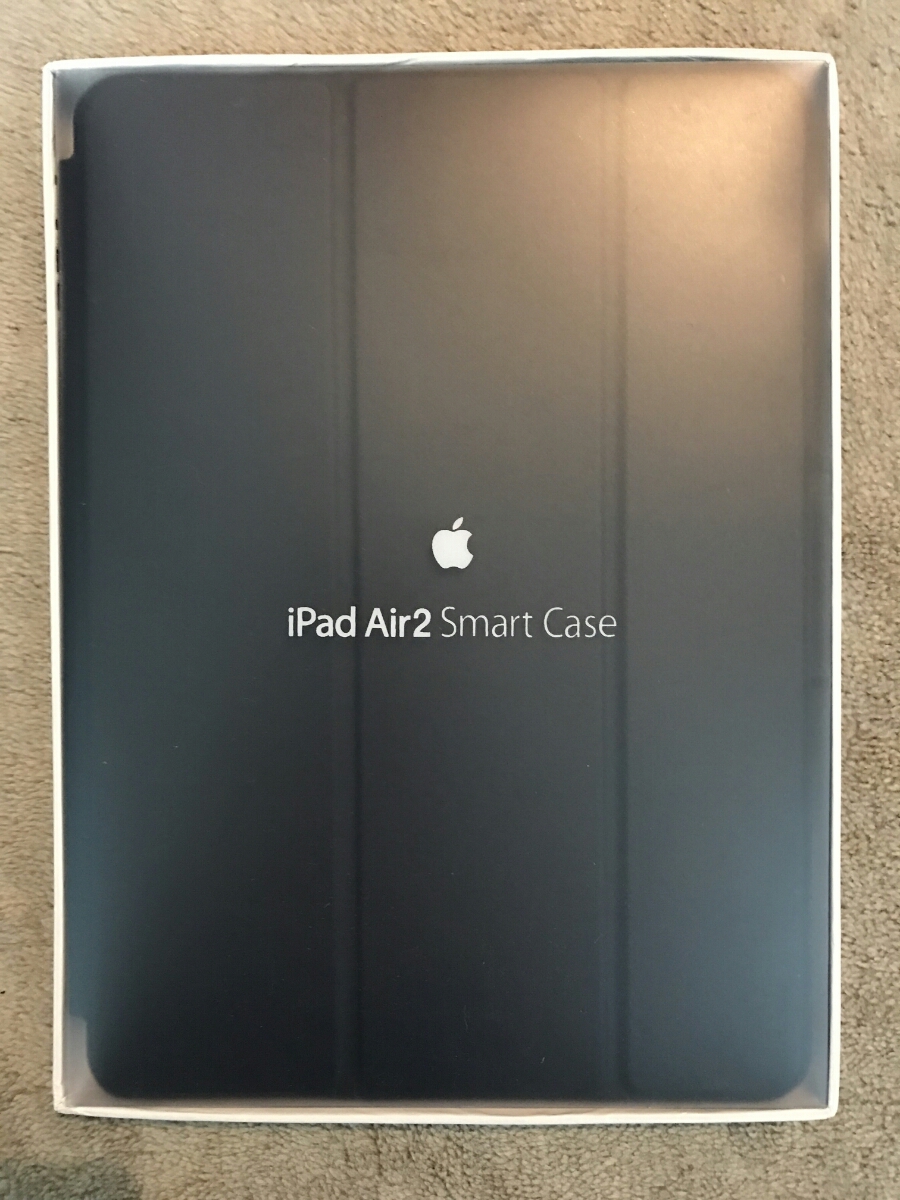 ★中古美品★Apple iPad air2 Smart Case 海外純正品 スマートケース ミッドナイトブルー