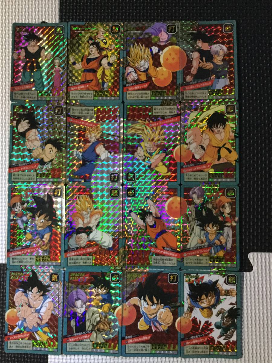 ドラゴンボール カードダス スーパーバトル 15弾・16弾 曼荼羅 レアキラ16枚 フルコンプ！