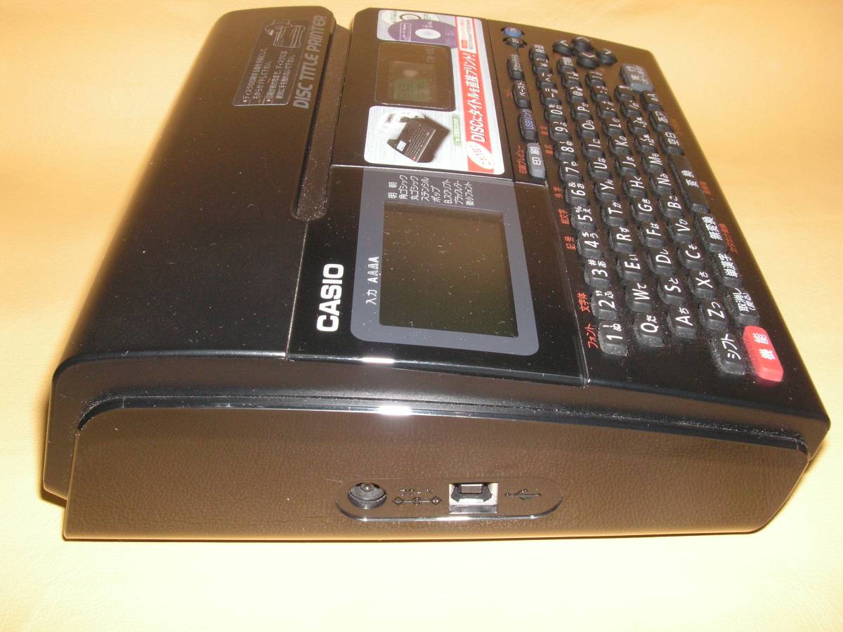 ゆい 美品】CASIO カシオ ディスク タイトル プリンター CW-80K 元箱付