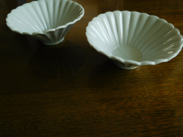 宮岡麻衣子 白磁輪花小鉢 2点セット ★ 天然生活/作家/新品