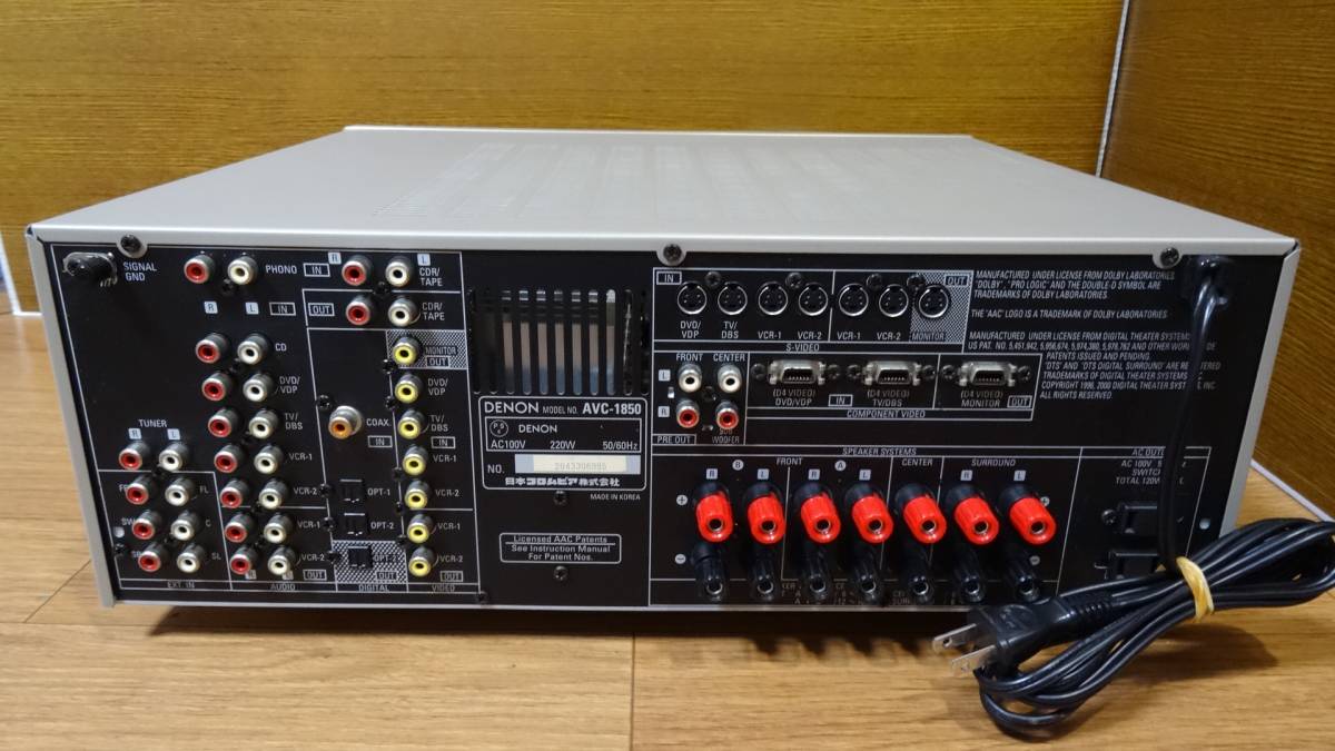 ◇DENON AVC-1850 AV SURROUND AMPLIFIER AVサラウンドアンプ◇