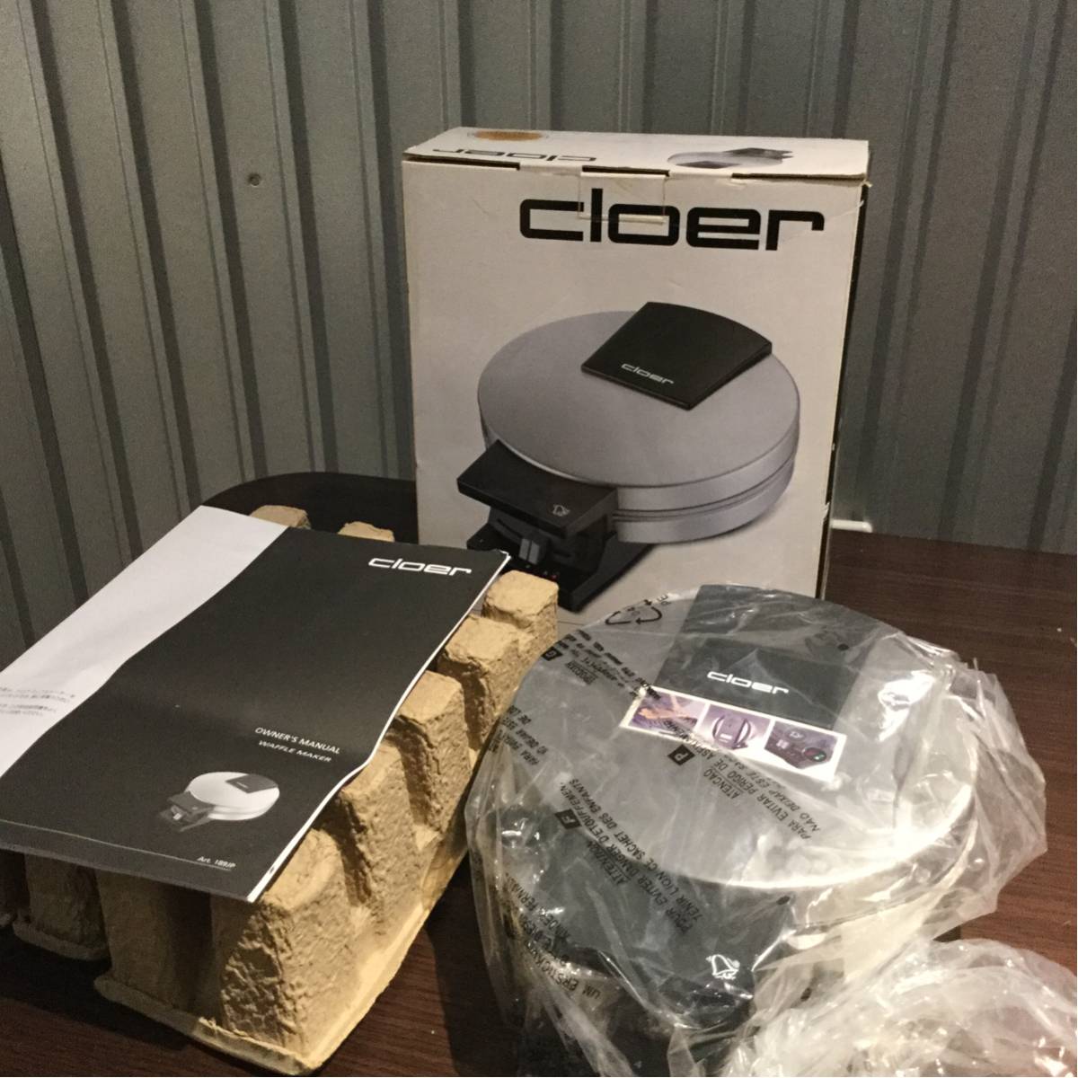 未使用1円~ CLOER WAFFLE MAKER ワッフルメーカー 付属品完備 家電 80サイズ