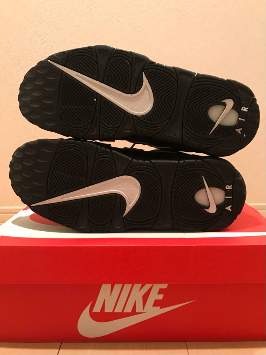 美中古 NIKE AIR MORE UPTEMPO 黒 白 US10 (28cm) モアテン OLYMPIC  