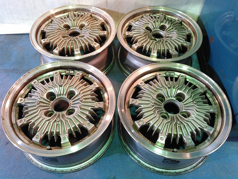 無限　CF-48　6J×14 PCD100 MUGEN 旧車　当時物　ホンダ　N Yahoo!オークション -「無限 mugen cf-48」(4穴) (14インチ)の落札相場