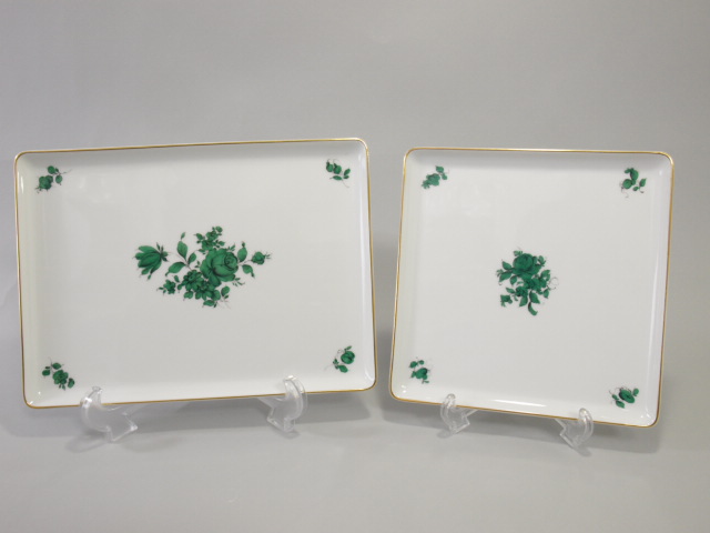 □□アウガルテン マリアテレジア スクエアトレイ 2枚□□YYS10329※サイズ違い