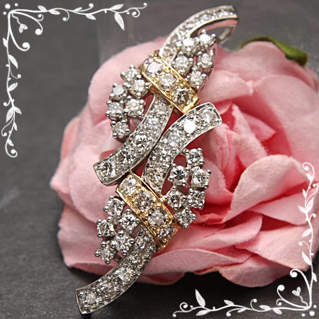 【1円～最落なし★】天然ダイヤモンド1.08ct ★ Pt900 18K ペンダントトップ H5190